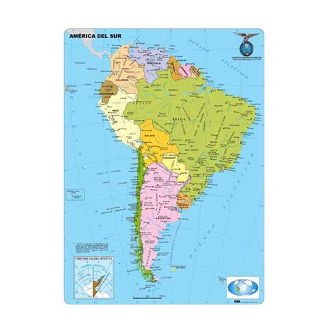América del sur, sudamérica o suramérica es el subcontinente austral de américa, o también considerado por muchos, uno de los continentes que conforman el supercontinente de las américas. AMÉRICA DEL SUR POLÍTICO - GEOSERVICE | Mapas y didácticos