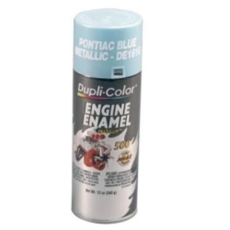 Krylon De1616 12 Oz Pontiac Blue Metallic Engine Enamel Paint With
