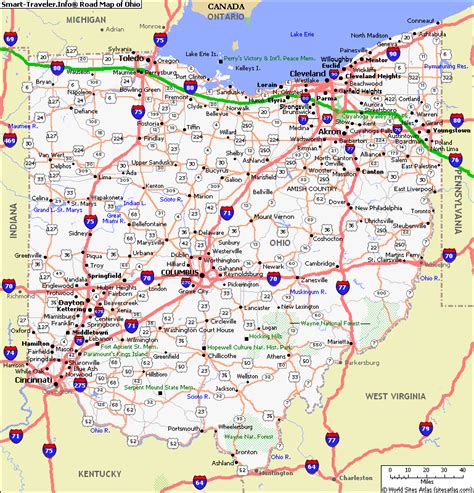 Map Of Ohio America Maps Map Pictures