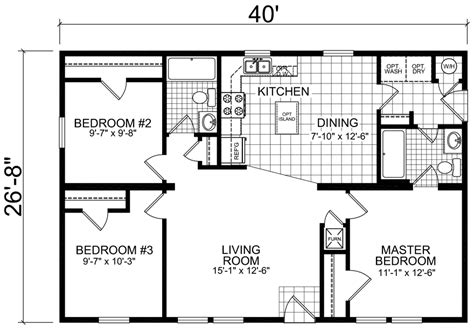 26 X 40 House Floor Plans Floorplansclick