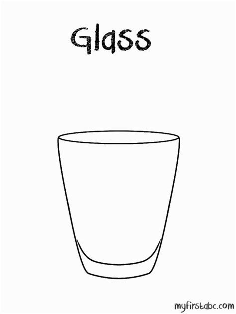 Glass Coloring Pages Coloring Pages Glass Milk Color