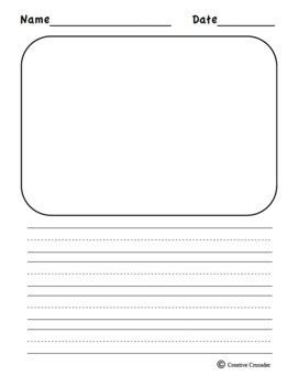 Draw a picture and write about it using this free writing template for primary grades. Kindergarten Writing And Drawing Paper at PaintingValley.com | Explore collection of ...