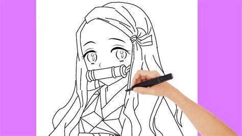How To Draw Cute Nezuko From Demon Slayer Anime Simple Steps Draw