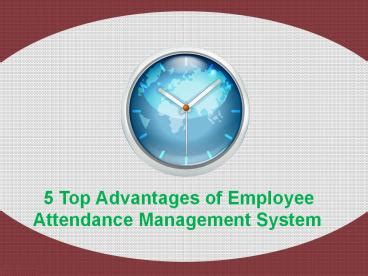 PPT Employee Attendance System PowerPoint Presentation Free To
