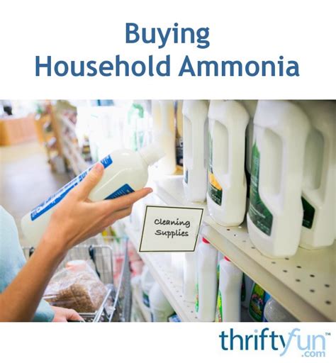 Buying Household Ammonia Thriftyfun