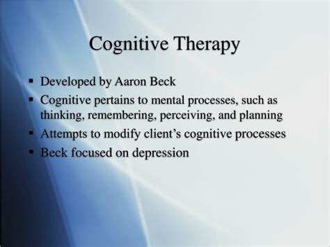 Ppt Cognitive Behavioral Therapy Powerpoint Presentation Free