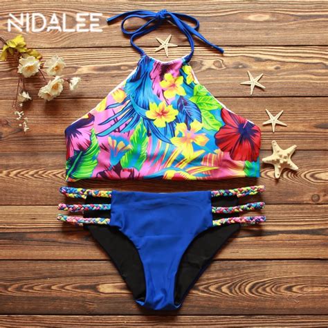 Nidalee Bodysuit Bikini Swimsuit Nj5018 Sexy Women Beach Dress Bikini Set Suits Retro Biquini