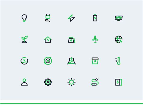 Electrical Icon Set By Vulcan On Dribbble