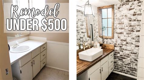 Bathroom Remodel Under 500 🔨 Diy Craft Deals