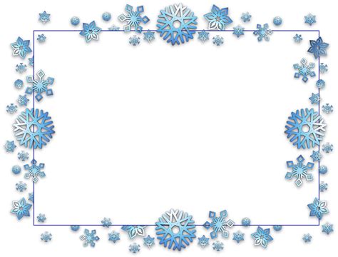 Transparent Background Snowflake Border Clipart Img Fimg