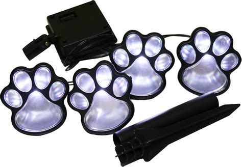 Solar Paw Print Lights Solar Lights Outdoor Dog Paw Lights Set Of 4