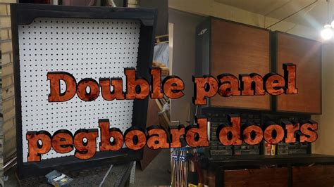 Double Panel Pegboard Doors Youtube