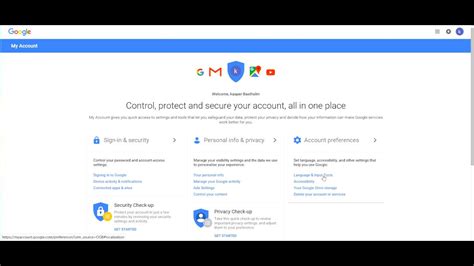 Changing the default google account is easy and can be done on different devices. How do I change language on google account - YouTube