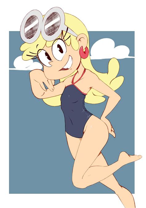 Leni In A Swimsuit The Loud House Cute Cartoon Drawings Loud House