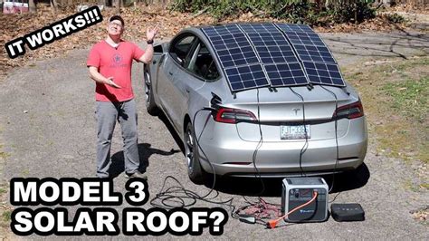 Este Techo Solar Casero En Un Tesla Model Es Feo Pero Funciona