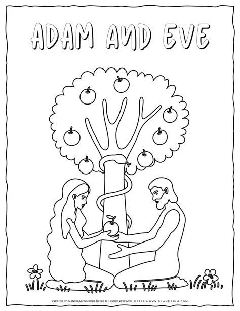 Adam Coloring Pages