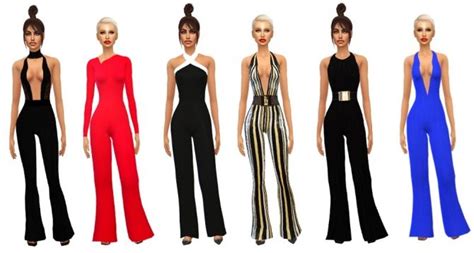 Jumpsuit Collection At Sims Boutique Sims 4 Updates Sims 4 Clothing