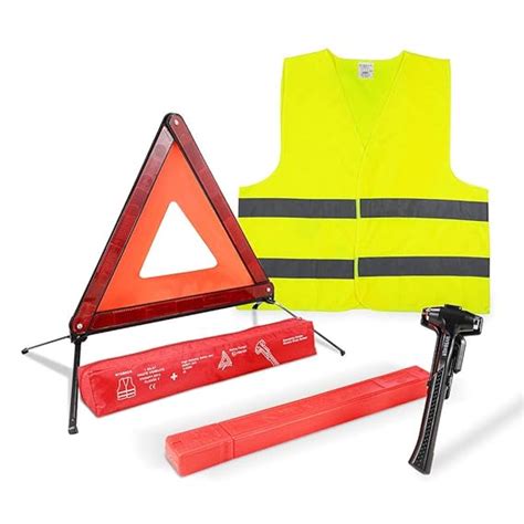 Mysbiker Triangle Warning Kitcar Roadside Emergency Kit With