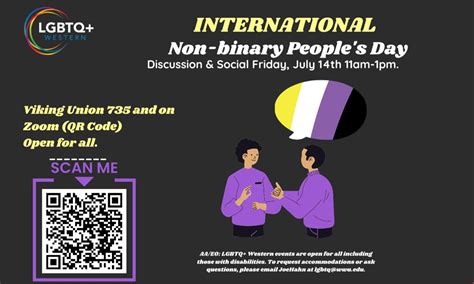 International Non Binary Peoples Day Discussion And Social Enrollment