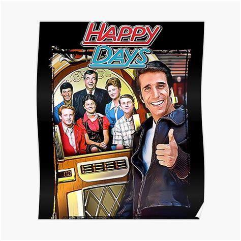Happy Days Fonzie Posters Redbubble