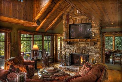 Amazing Log Cabin Interiors National Land Realty Blog