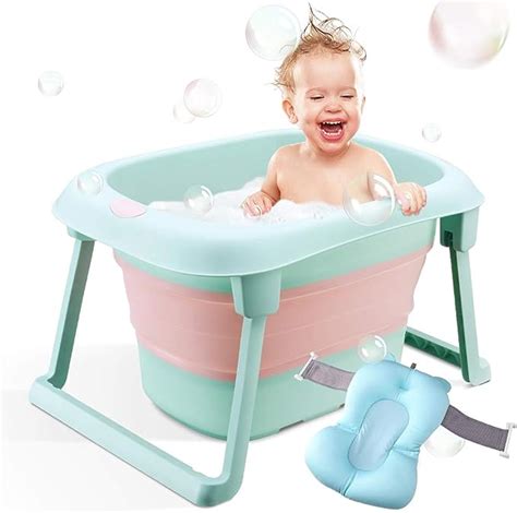 Bewave Baby Bath Tub Folding Infant Bathtub Portable Collapsible