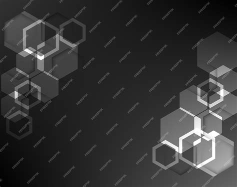 Premium Vector Dark Hexagon Abstract Technology Background