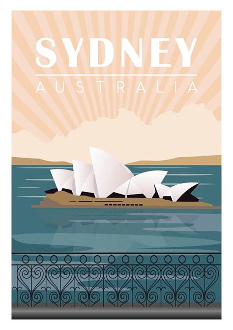 Sydney Poster Sydney Print Sydney Art Wall Art Prints Travel Posters