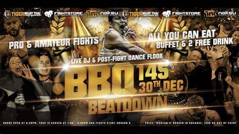 bbq beatdown 145 pro and amateur fights live from tiger muay thai phuket thailand youtube