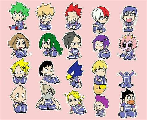 Boku No Hero Academia Clase 1a Personajes De Anime Bocetos Bonitos