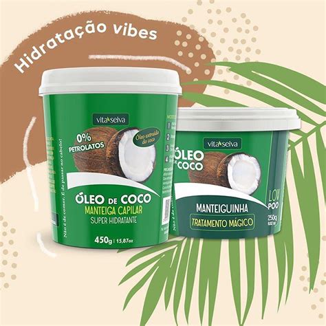 Vita Seiva No Instagram “nossa Tradicional Manteiga Capilar De óleo De Coco é Perfeita Para Os