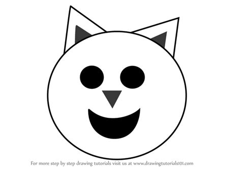 Learn How To Draw Happy Emoji Symbol Emoticons Step By