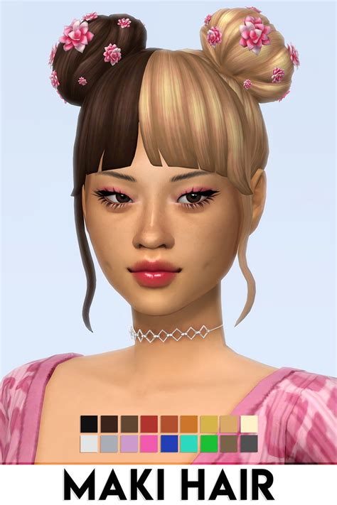 Maki Hair Imvikai Sims 4 Hairs