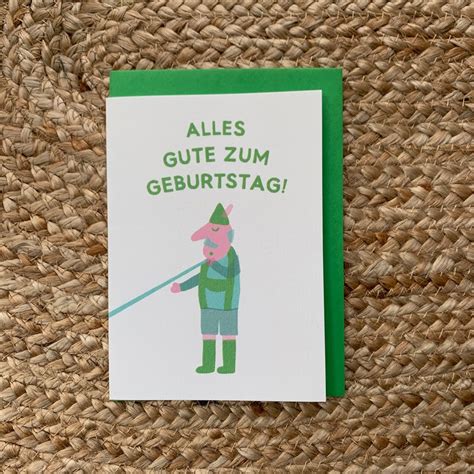 Happy Birthday in German German Birthday Card Greeting Card | Etsy