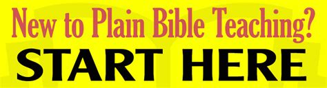 Of First Importance Plain Bible Teaching