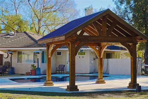 Big Outdoor Pavilion Kits Backyard Designs Rough Sawn Cedar