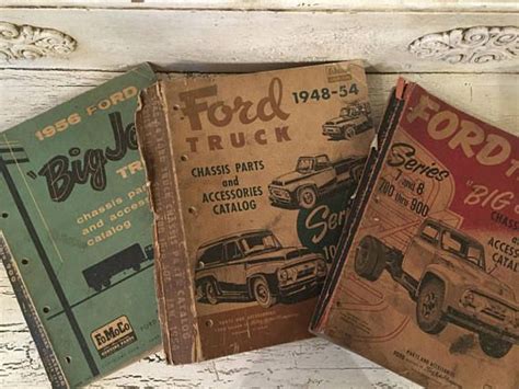 Set of 3 Vintage Ford Auto Parts Catalogs 1950s Ford Truck | Auto parts catalog, Auto catalog