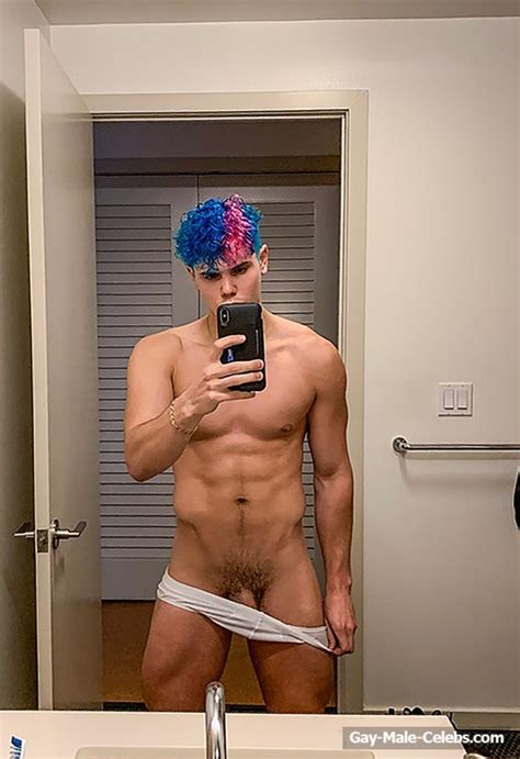 Nick Champa New Nude And Sexy Selfies With Multi Colored Hair Gay Male