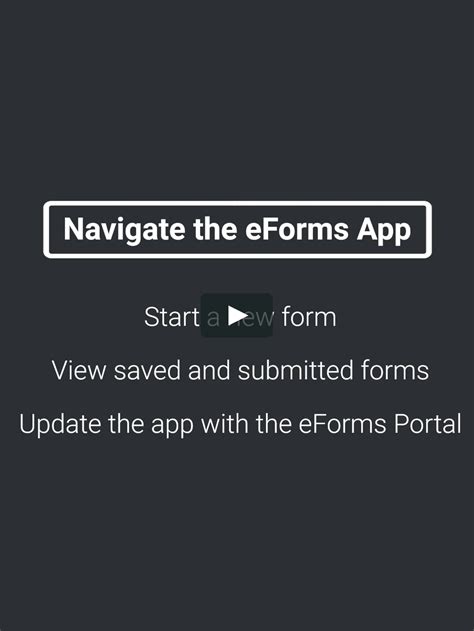 Eforms How To Navigate The Eforms App On Vimeo