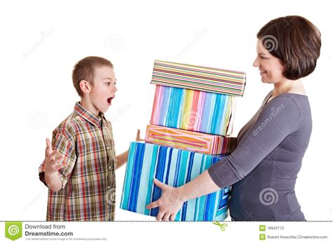 Son graduation gift, son birthday gift, christmas gifts for son heartqjewelry 5 out of 5 stars (408) sale price $35.67 $ 35.67 $ 41.97 original price $41.97 (15. Mother Giving Presents To Her Son Stock Photo - Image of ...