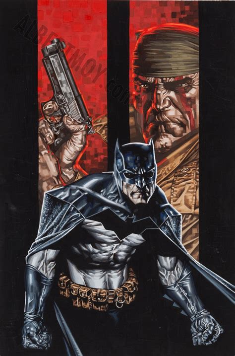 Albert Moy Original Comic Art Batman Deathblow By Lee Bermejo