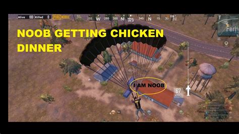 Noob Getting Chicken Dinner In Pubg Youtube