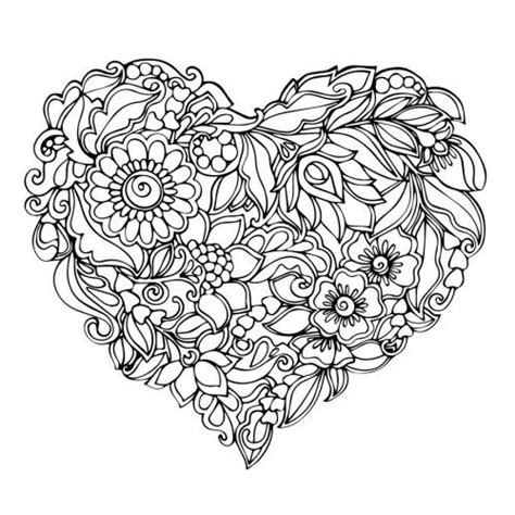 Realizzato in base ai criteri di un determinato stile: Immagini di cuori: 84 disegni da stampare e colorare - A ...