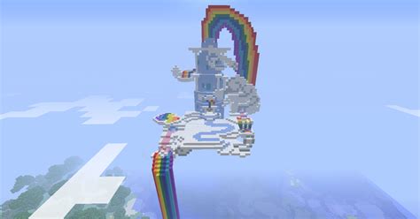Rainbow Dashs Cloud House In Minecraft By Bronzewolf78 On