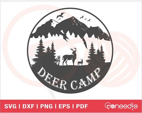 Deer Camp Svg Cut File Camping And Mountain Adventure Cut Etsy