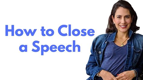 How To End A Speech With Impact Youtube