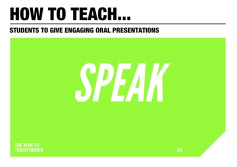 How To Teachstudents To Give Engaging Oral Presentations Ticking Mind