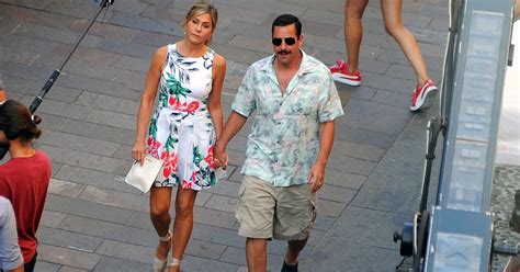 See Jennifer And Adam Sandler On The Italian Set Of Murder Mystery