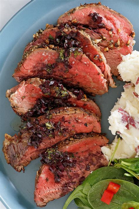 I use about 3/4 teaspoon of this looks so good. Roasted Beef Tenderloin - Recipe Girl