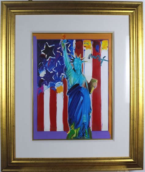 Sold Price Peter Max 1937 Pop Art Statue Of Liberty Painting May 3